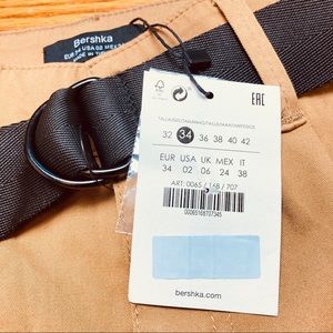 Chino trousers with belt